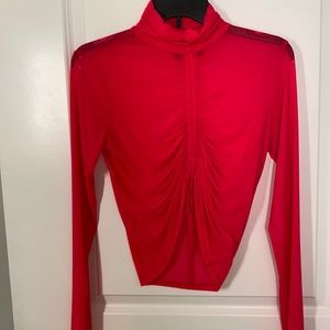 Pink see through top!